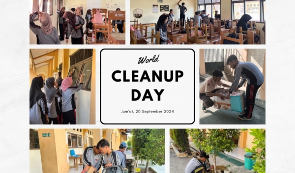 Peringatan World Cleanup Day 2024, MAN 1 Brebes Ajak Seluruh Civitas Akademika Budayakan Hidup Bersih dan Sehat